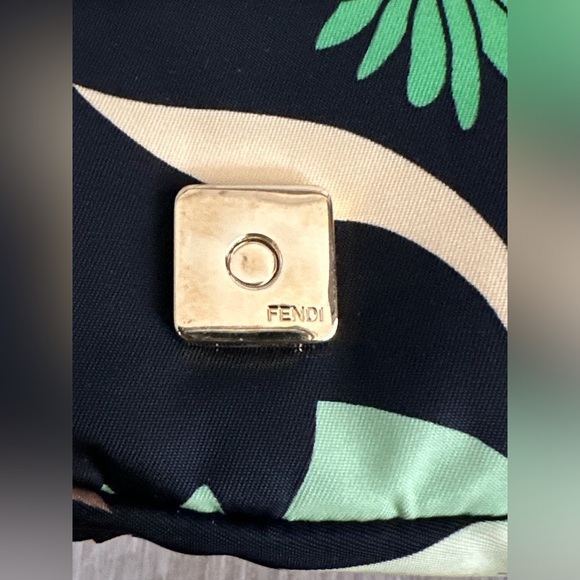 FENDI SS20 Floral Nylon Baguette Convertible Bag w RECEIPT/ TAGS - Picture 8 of 16